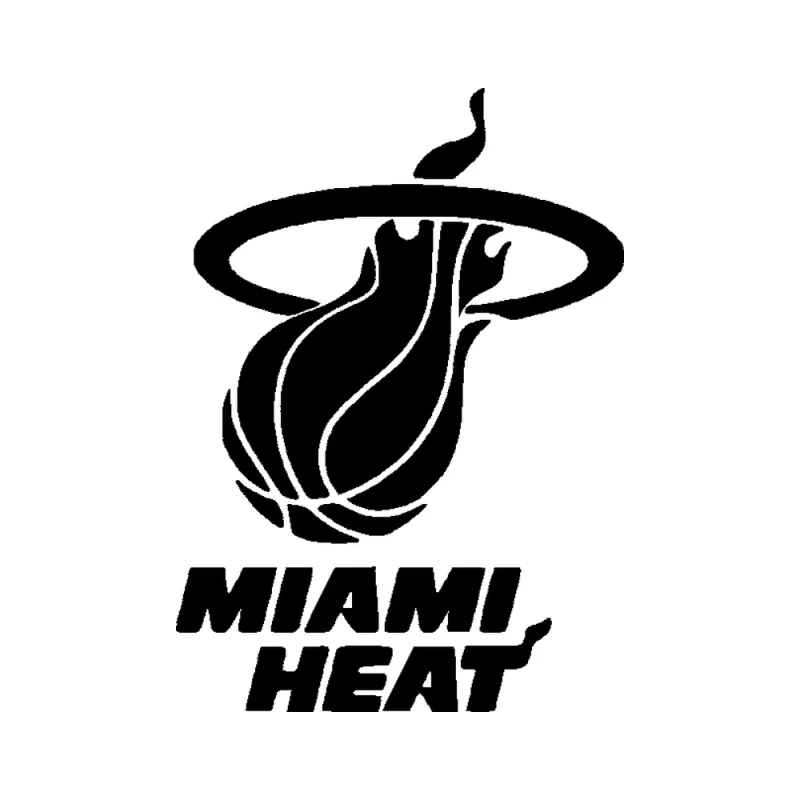 Miami Heat - Design 1 - Die Cut Vinyl Decal - Custom Size