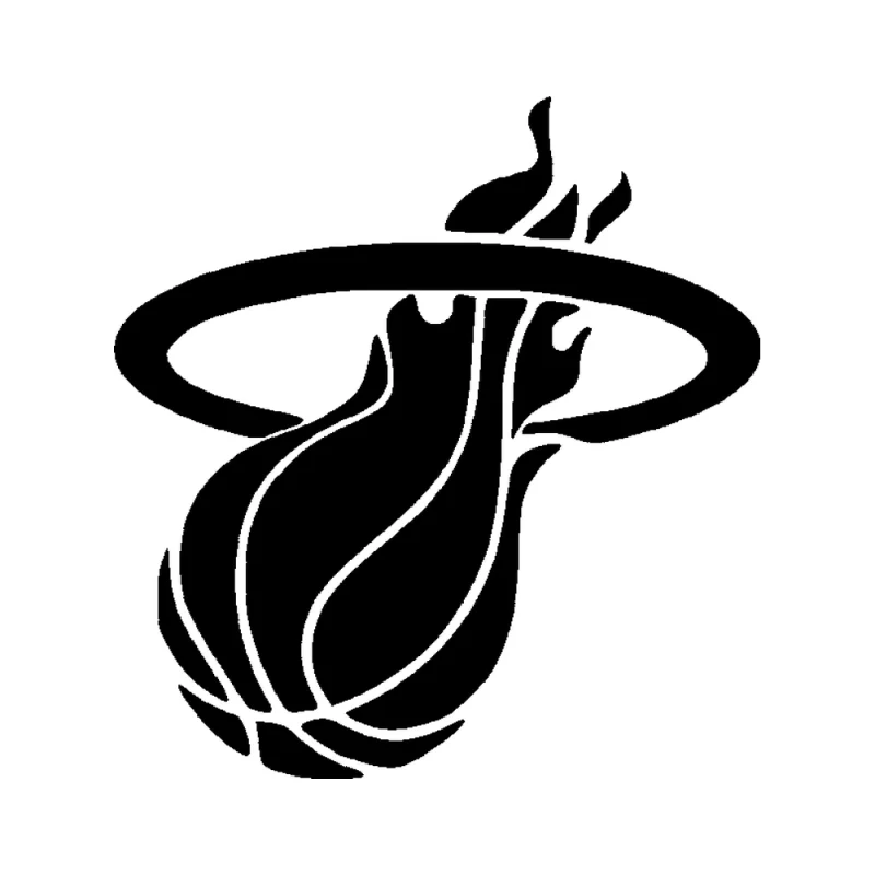 Miami Heat - Design 2 - Die Cut Vinyl Decal - Custom Size