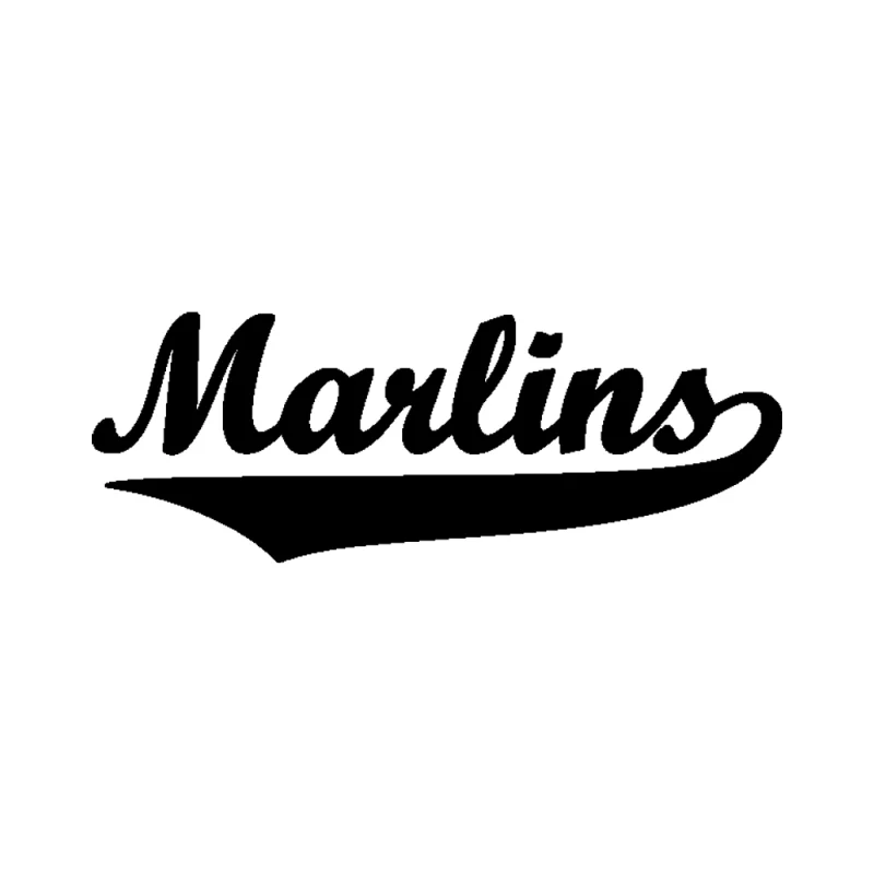 Miami Marlins Vinyl Decal - Custom Size