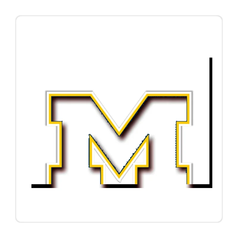 Michigan Wolverines Full Color Vinyl Decal - Custom Size