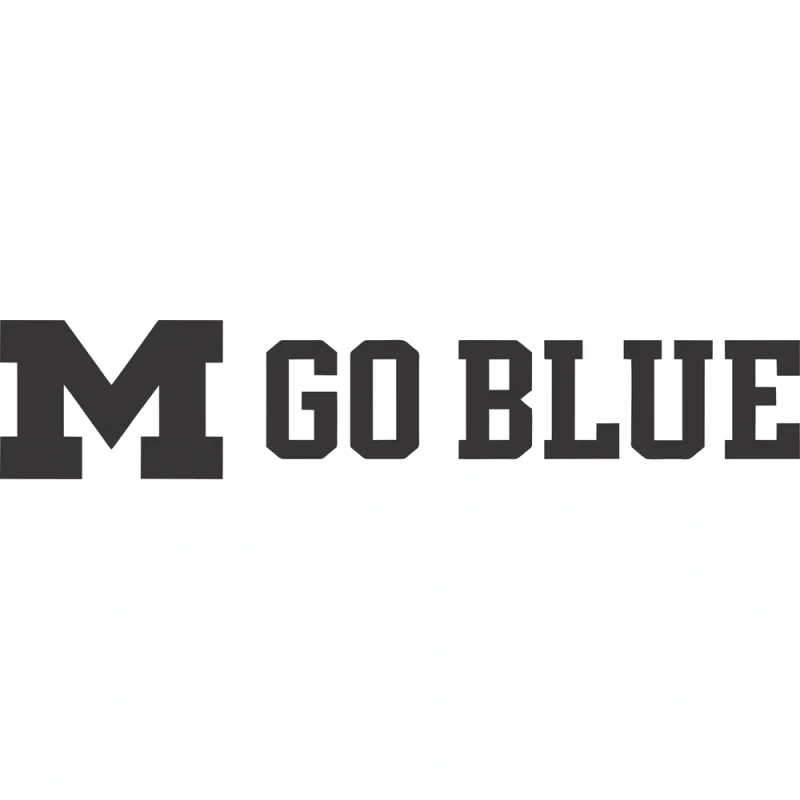 Michigan wolverines - new on BDS and SSUSA using attributes Michgan Go Blue - Die Cut Vinyl Decal - Custom Size