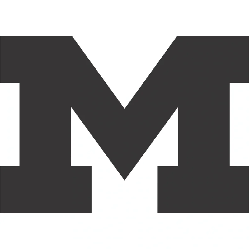 Michigan wolverines - new on BDS and SSUSA using attributes Michigan M - Die Cut Vinyl Decal - Custom Size