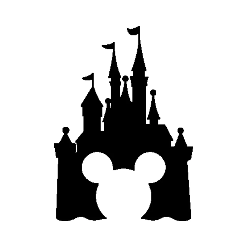 Mickey Mouse Disney Castle Vinyl Decal - Custom Size
