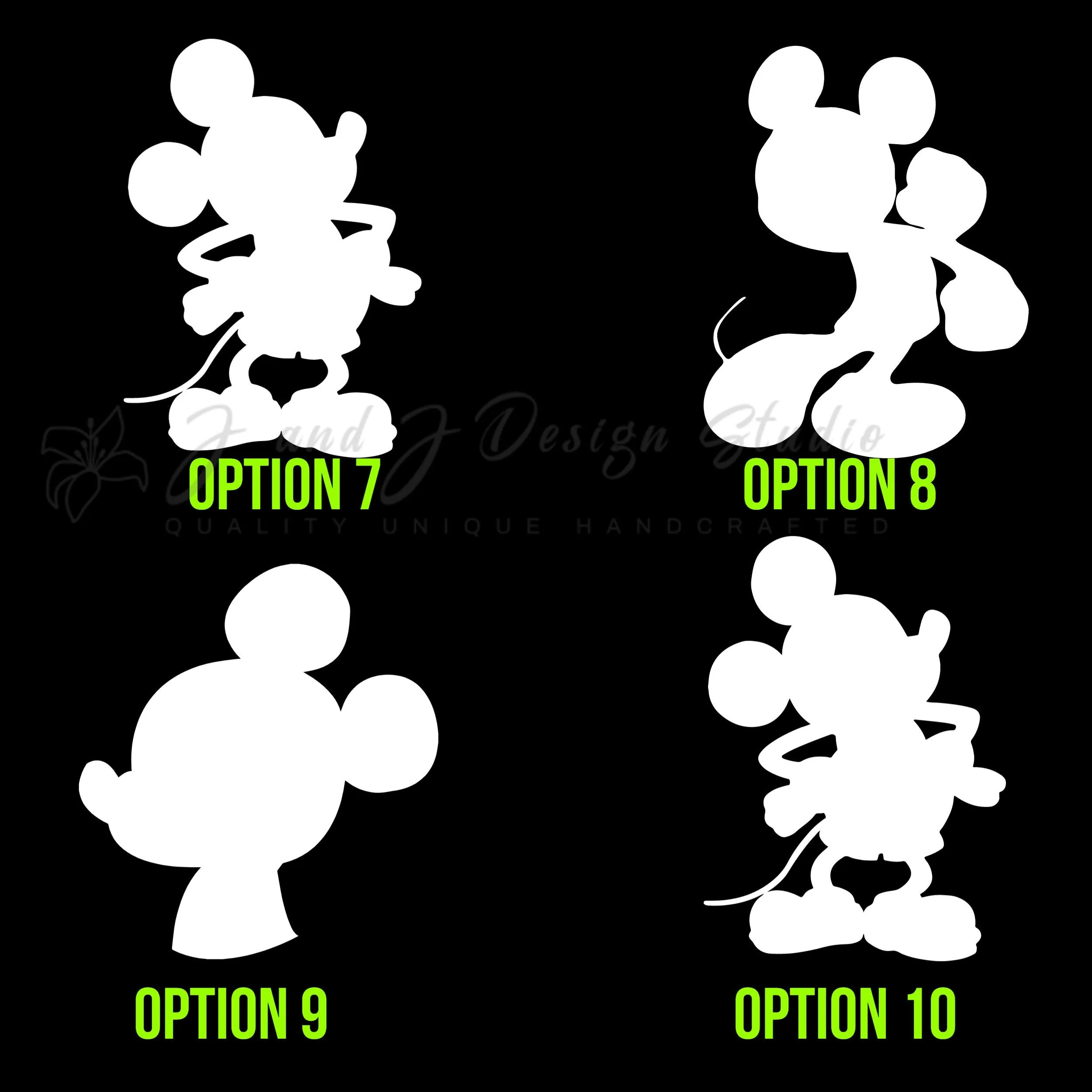 Mickey Mouse Vinyl Decal - Custom Size - Image 3