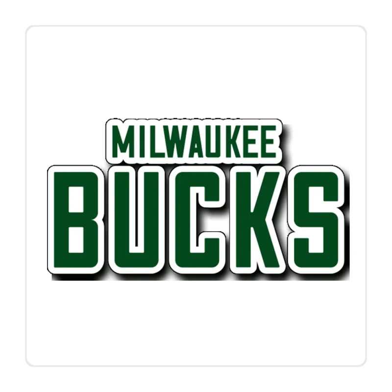 Milwaukee Bucks Full Color Vinyl Sticker - Custom Size
