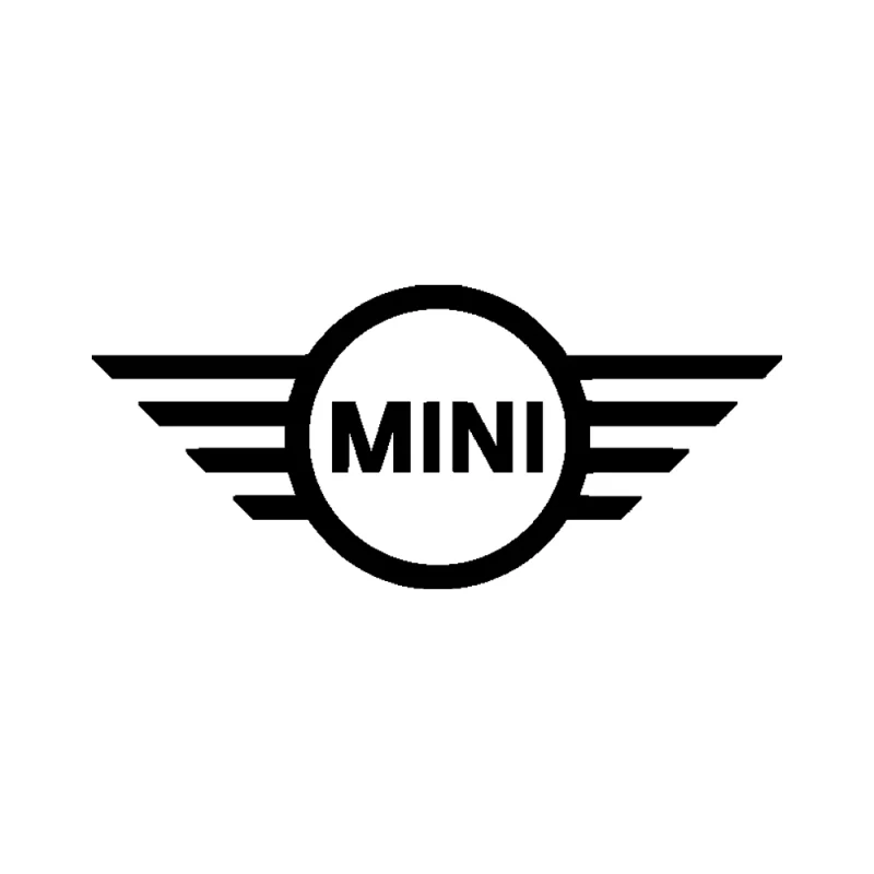 Mini Cooper Logo Vinyl Decal - Custom Size