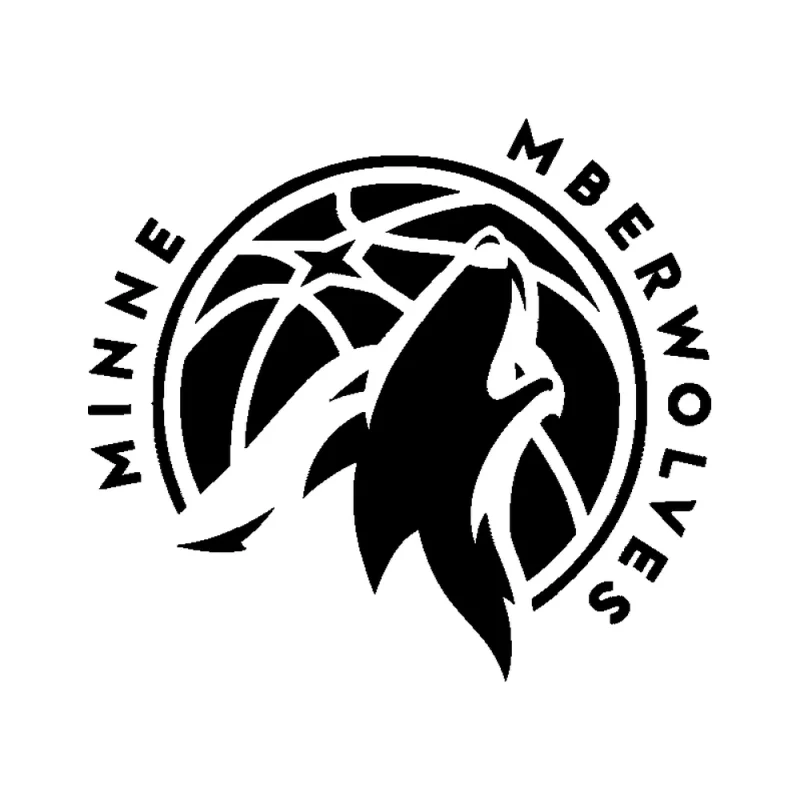 Minnesota Timberwolves - Design 1 - Die Cut Vinyl Decal - Custom Size