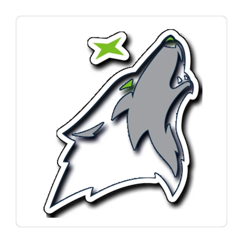 Minnesota Timberwolves Full Color Vinyl Sticker - Custom Size