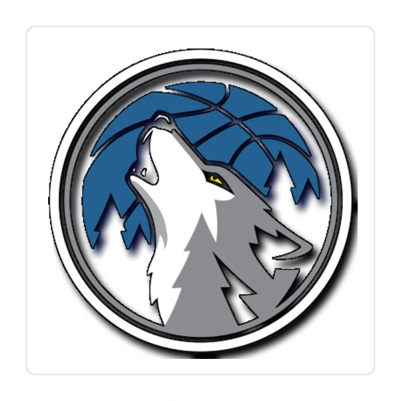 Minnesota Timberwolves Full Color Vinyl Sticker - Custom Size