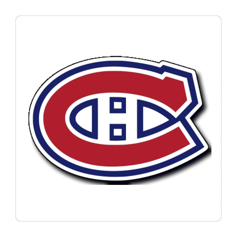Montreal Canadiens - C With H - Full Color Vinyl Sticker - Custom Size