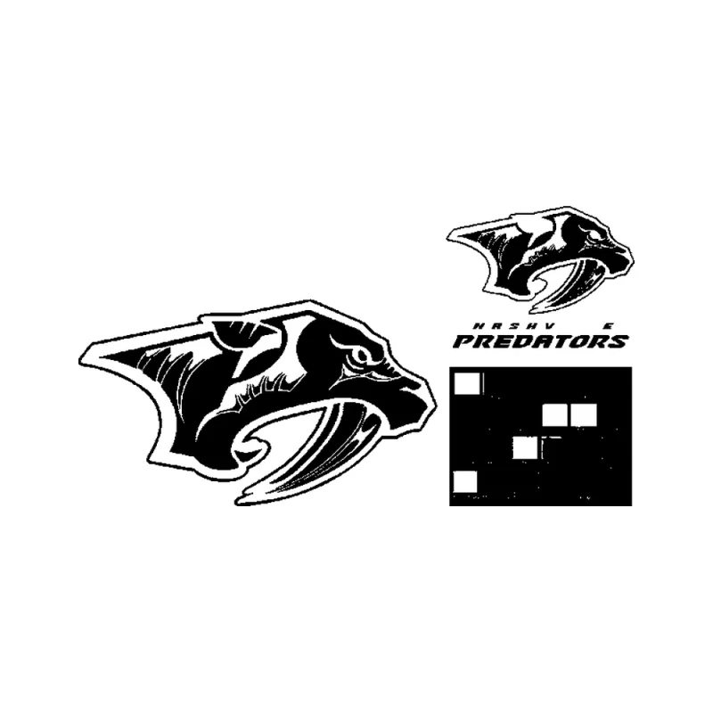 Nashville Predators - Design 1 - Die Cut Vinyl Decal - Custom Size