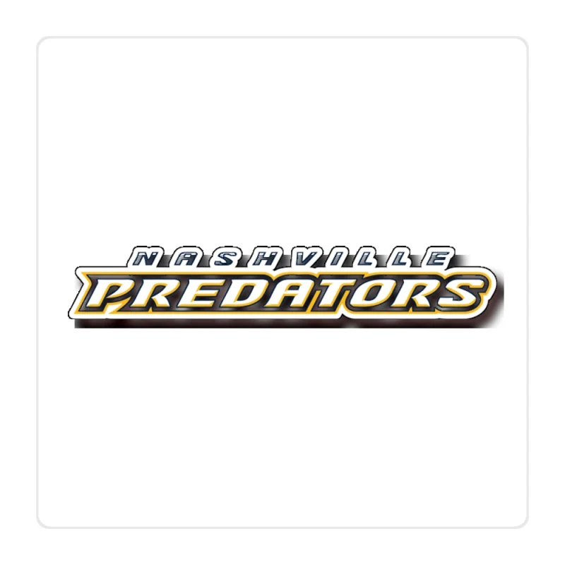 Nashville Predators - Name - Full Color Vinyl Sticker - Custom Size