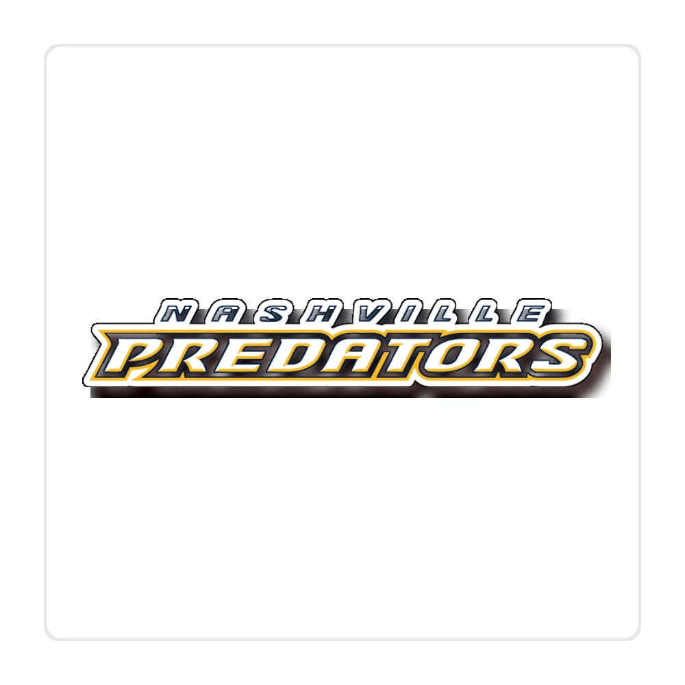 Nashville Predators - Name - Full Color Vinyl Sticker - Custom Size