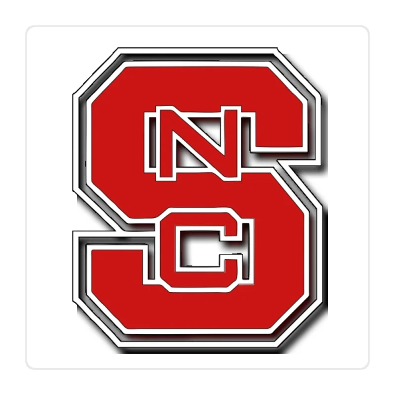 NC State Wolfpack Full Color Vinyl Decal - Custom Size