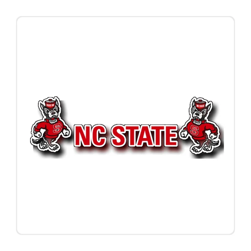 NC State Wolfpack Full Color Vinyl Decal - Custom Size