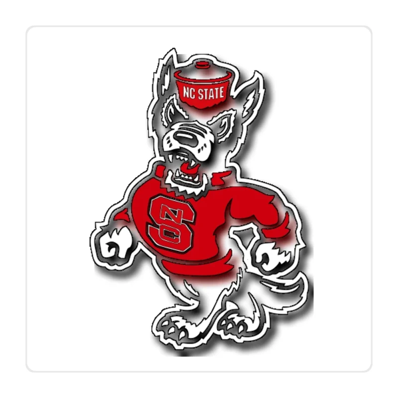 NC State Wolfpack Full Color Vinyl Decal - Custom Size
