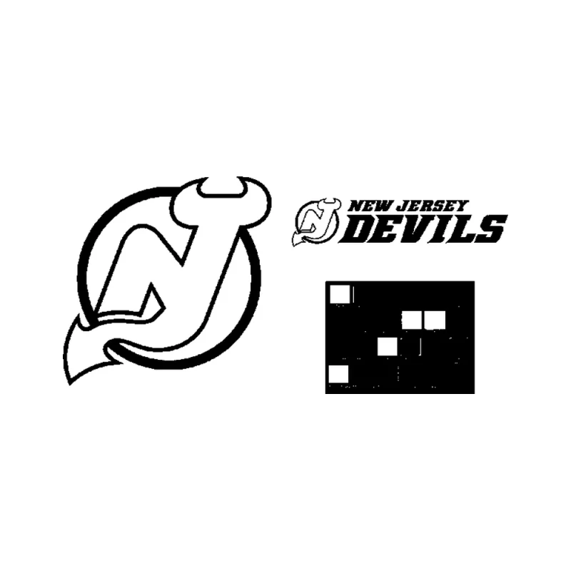 New Jersey Devils - Design 1 - Die Cut Vinyl Decal - Custom Size