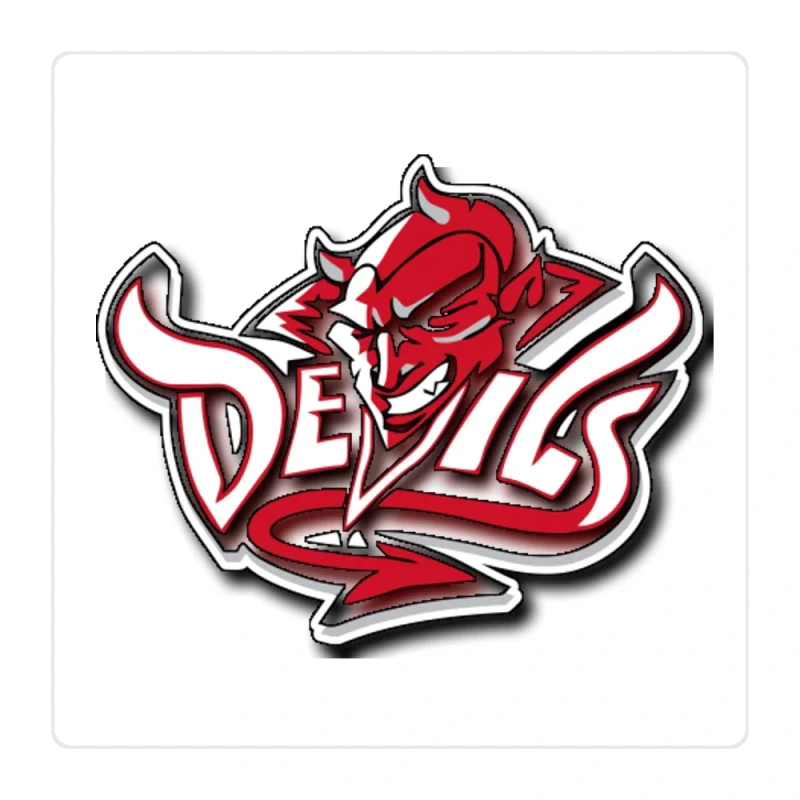 New Jersey Devils - Devils - Full Color Vinyl Sticker - Custom Size