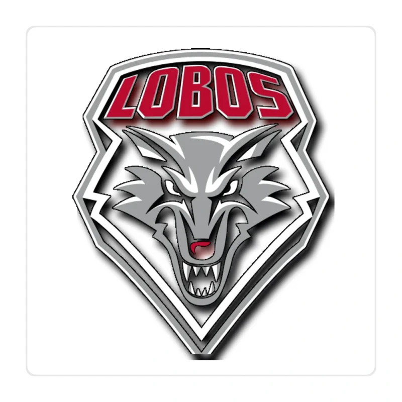 New Mexico Lobos Full Color Vinyl Decal - Custom Size
