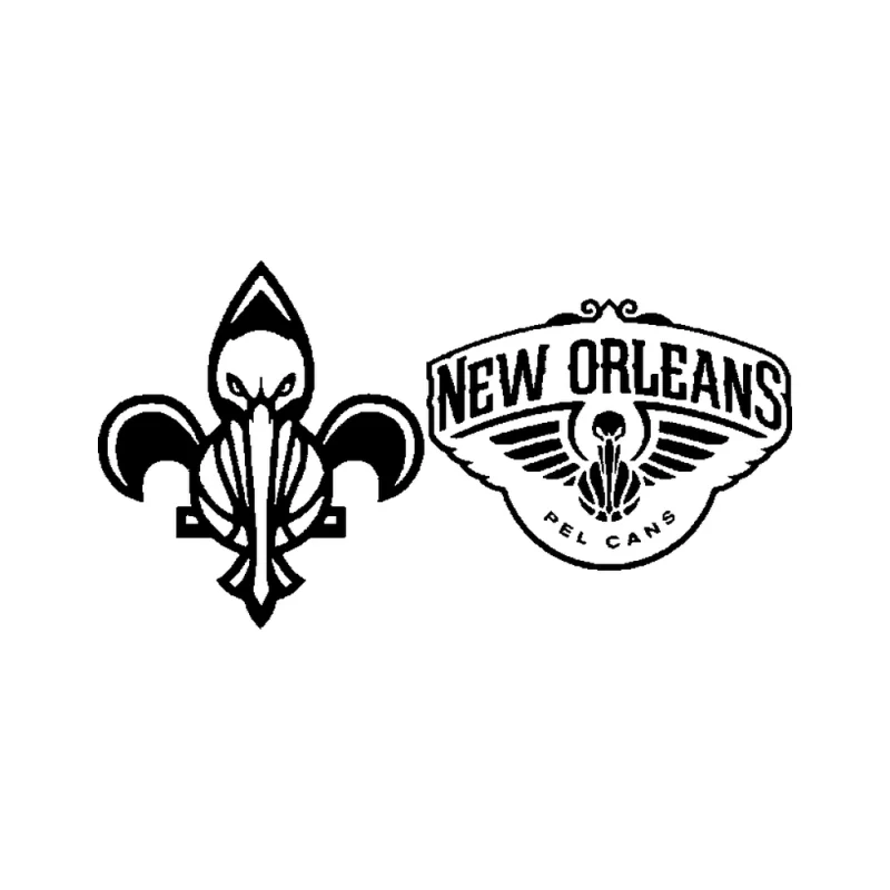 New Orleans Pelicans - Design 1 - Die Cut Vinyl Decal - Custom Size