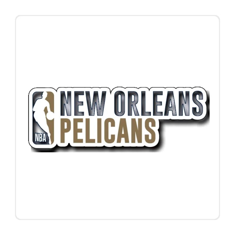 New Orleans Pelicans Full Color Vinyl Sticker - Custom Size