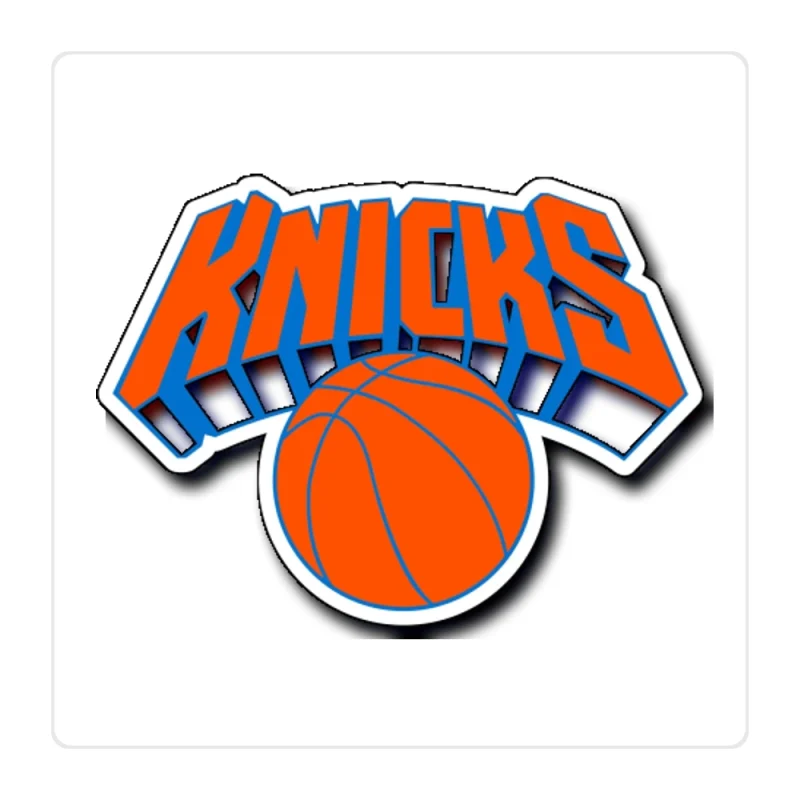 New York Knicks Full Color Vinyl Sticker - Custom Size