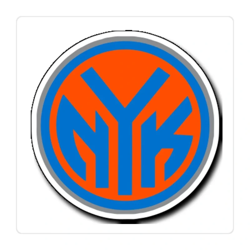 New York Knicks Full Color Vinyl Sticker - Custom Size