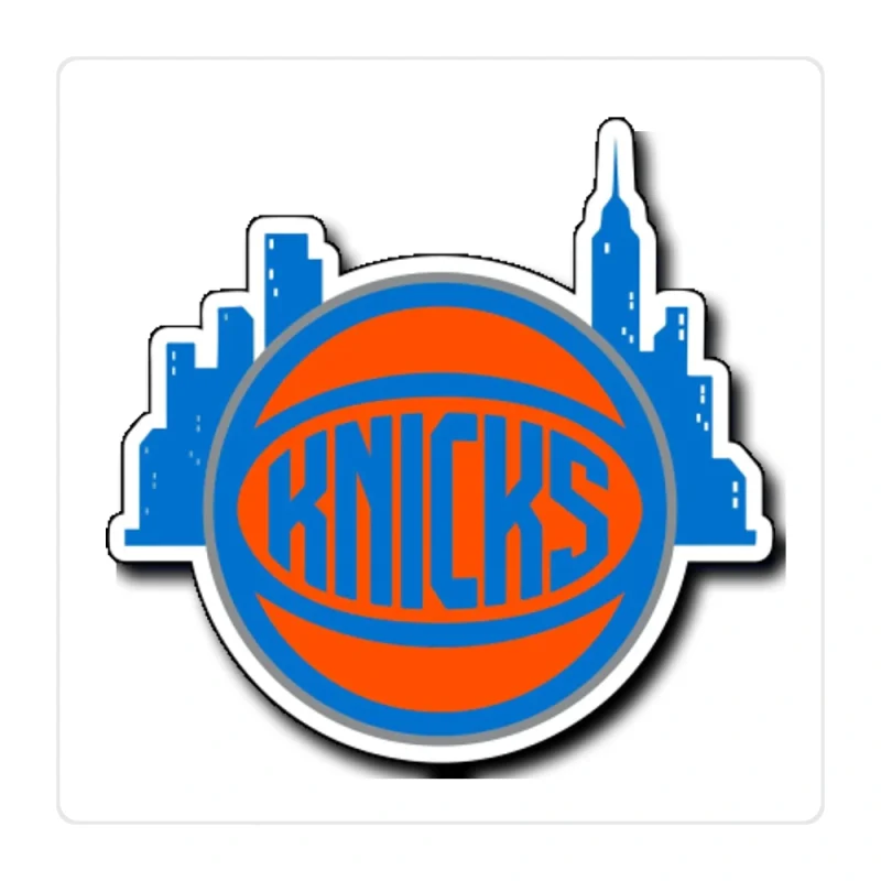 New York Knicks Full Color Vinyl Sticker - Custom Size