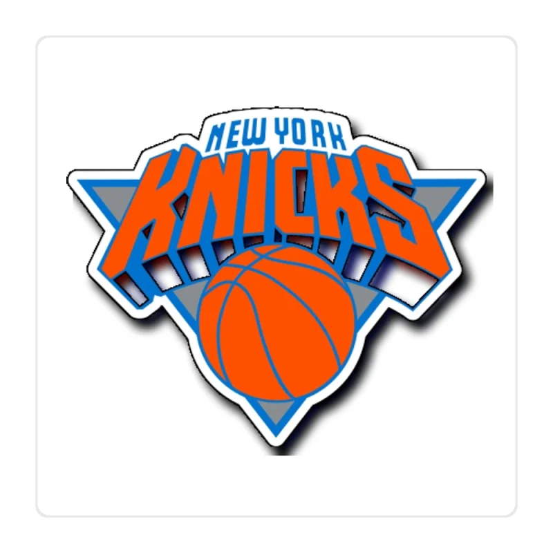New York Knicks Full Color Vinyl Sticker - Custom Size