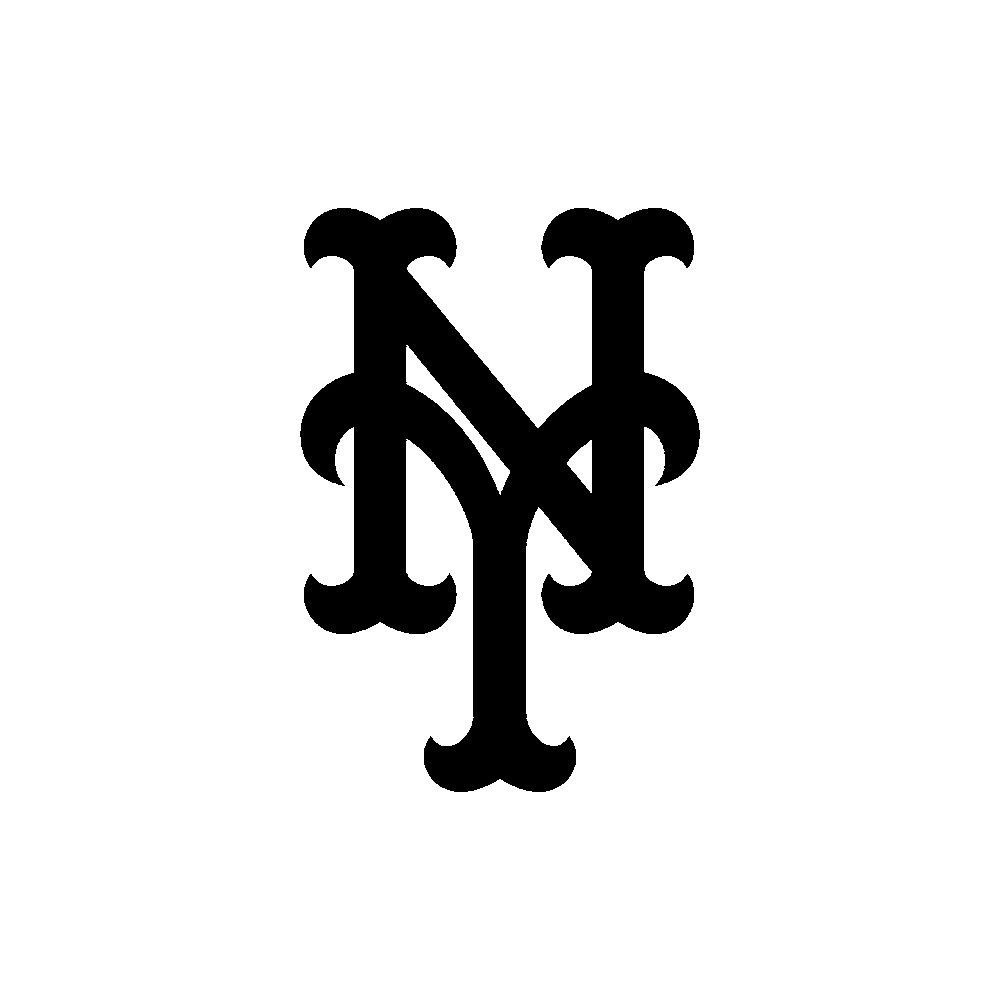 New York Mets - NY Logo - Die Cut Vinyl Decal - Custom Size