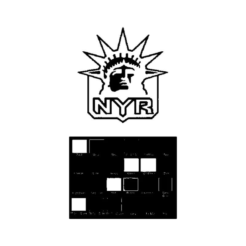 New York Rangers - Design 1 - Die Cut Vinyl Decal - Custom Size