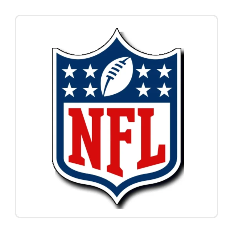 NFL Shield Logo Full Color Vinyl Sticker - Custom Size