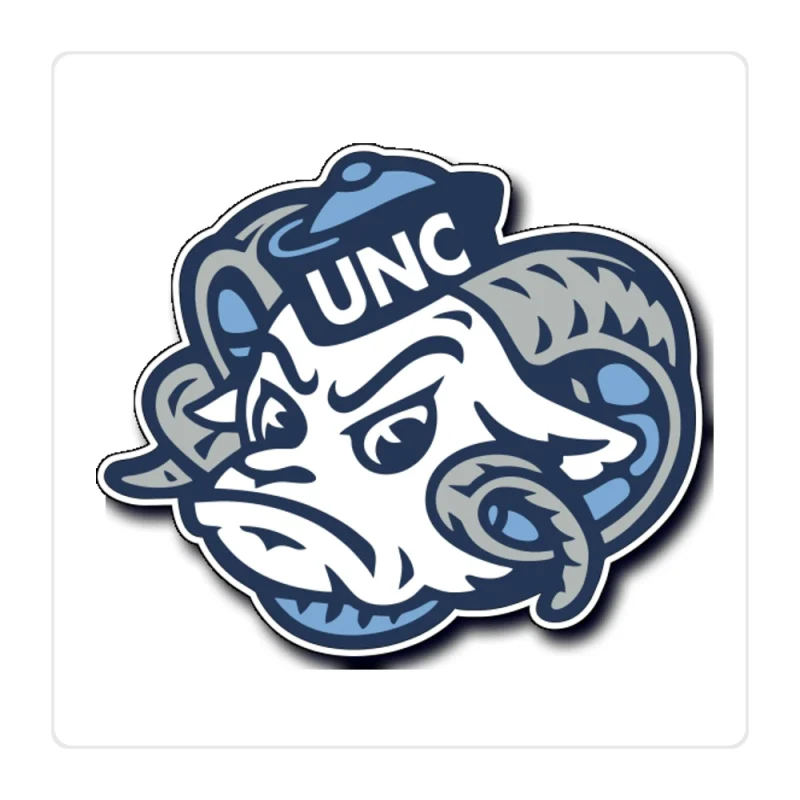 North Carolina Tar Heels Full Color Vinyl Decal - Custom Size