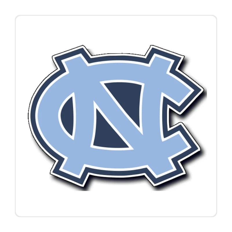 North Carolina Tar Heels Full Color Vinyl Decal - Custom Size