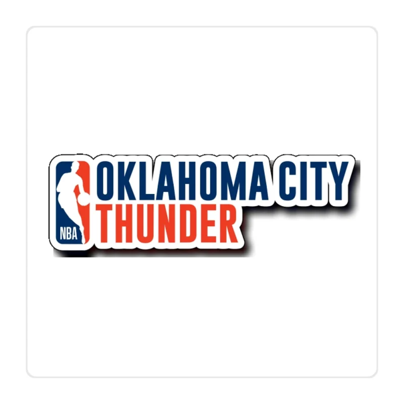 Oklahoma City Thunder Full Color Vinyl Sticker - Custom Size