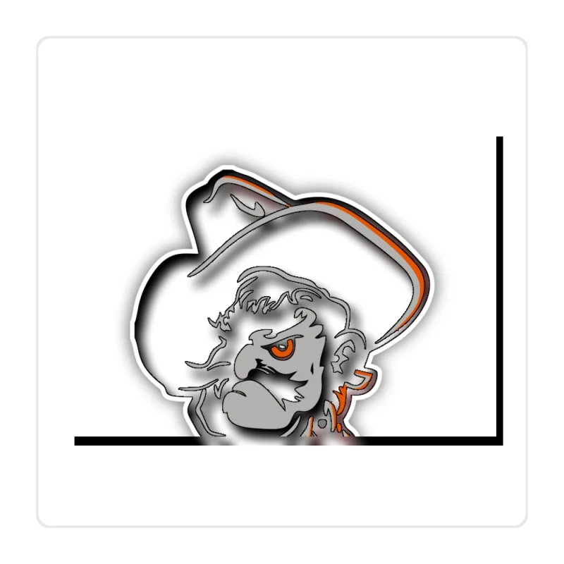 Oklahoma State University Cowboys Full Color Vinyl Decal – Custom Size