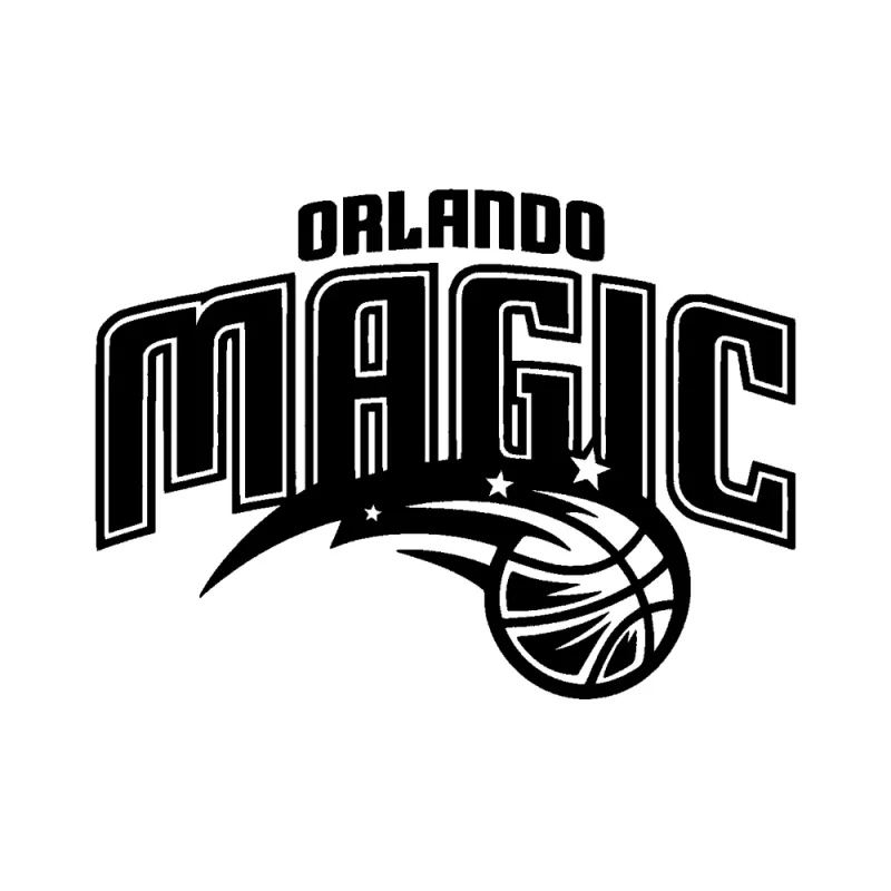 Orlando Magic - Design 1 - Die Cut Vinyl Decal - Custom Size
