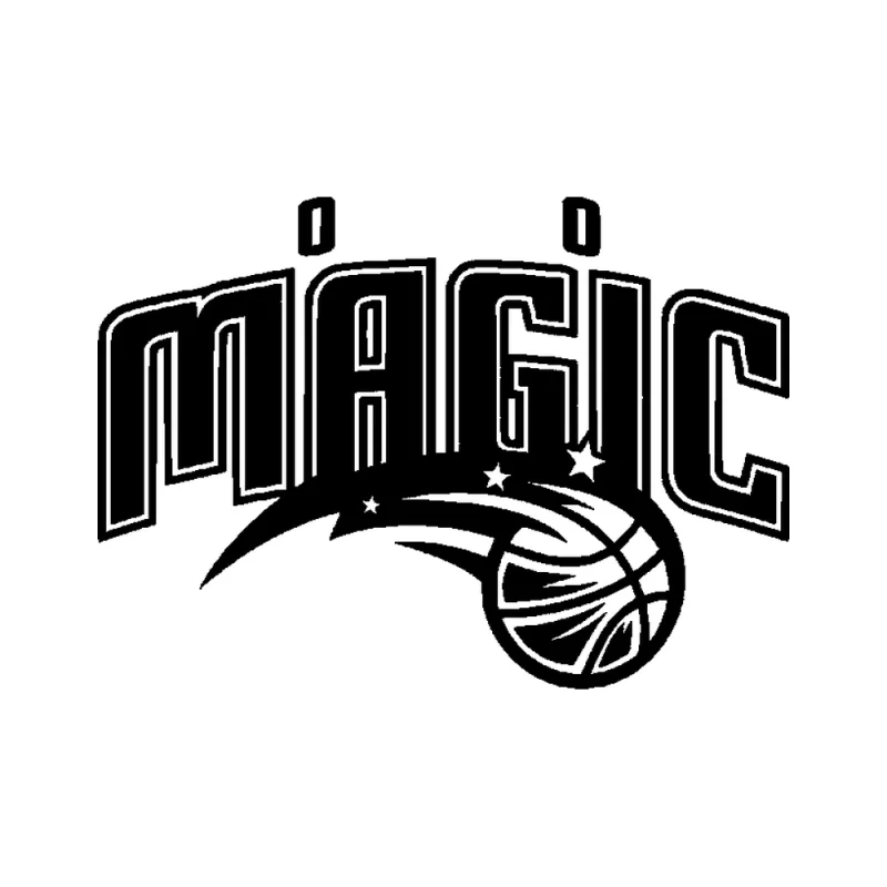 Orlando Magic - Design 1 - Die Cut Vinyl Decal - Custom Size
