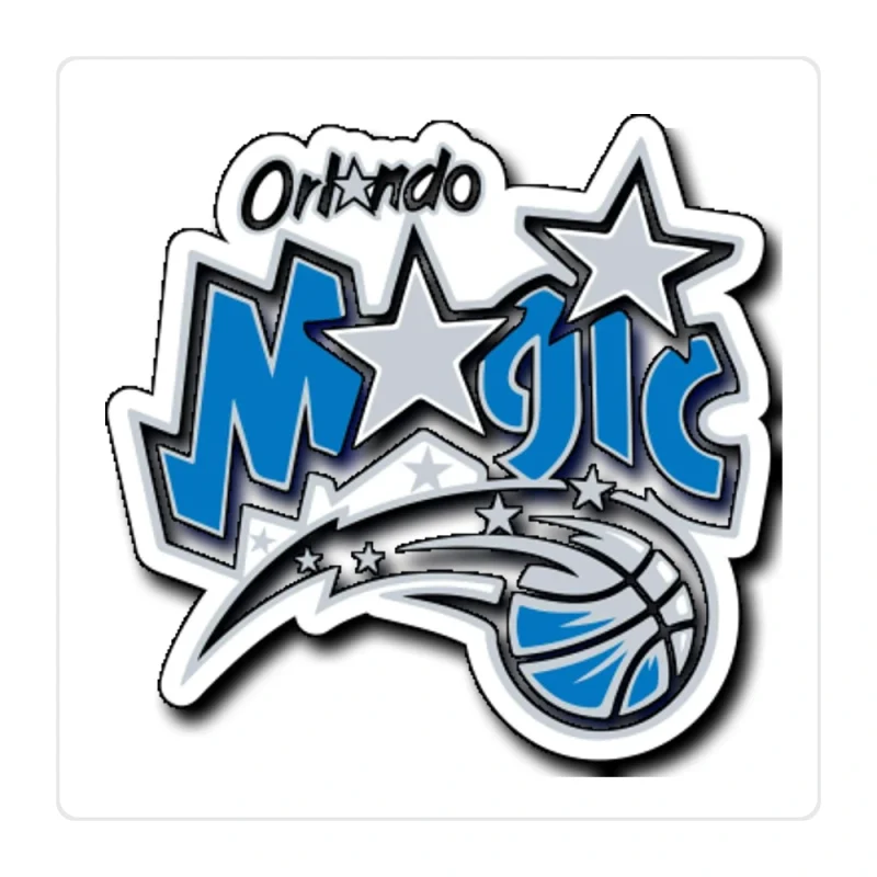 Orlando Magic Full Color Vinyl Sticker - Custom Size