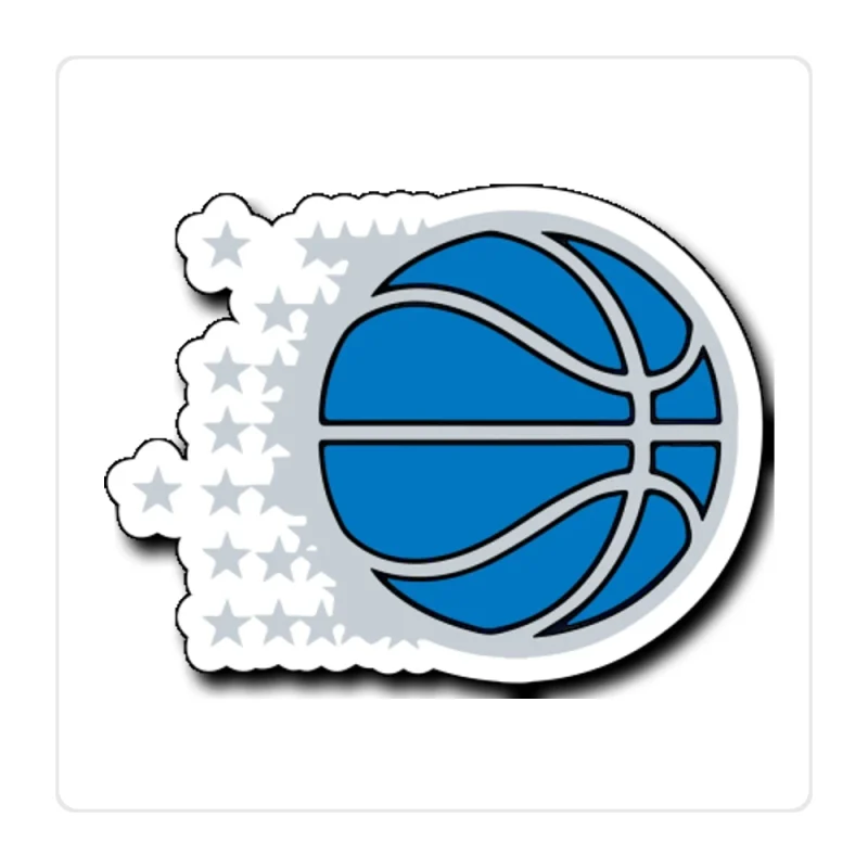 Orlando Magic Full Color Vinyl Sticker - Custom Size