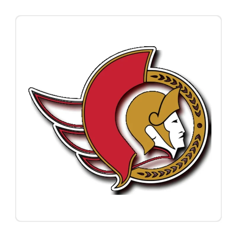 Ottawa Senators - Guy Side Profile - Full Color Vinyl Sticker - Custom Size
