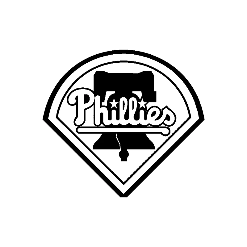 Philadelphia Phillies - Design 3 - Die Cut Vinyl Decal - Custom Size