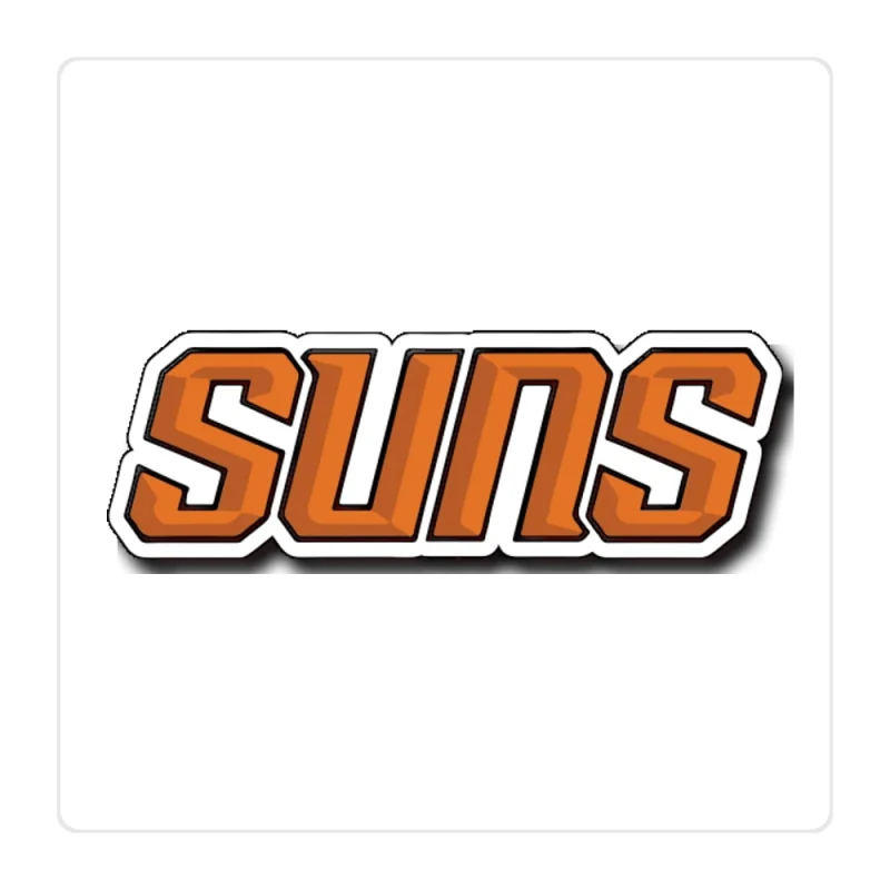 Phoenix Suns Full Color Vinyl Sticker - Custom Size