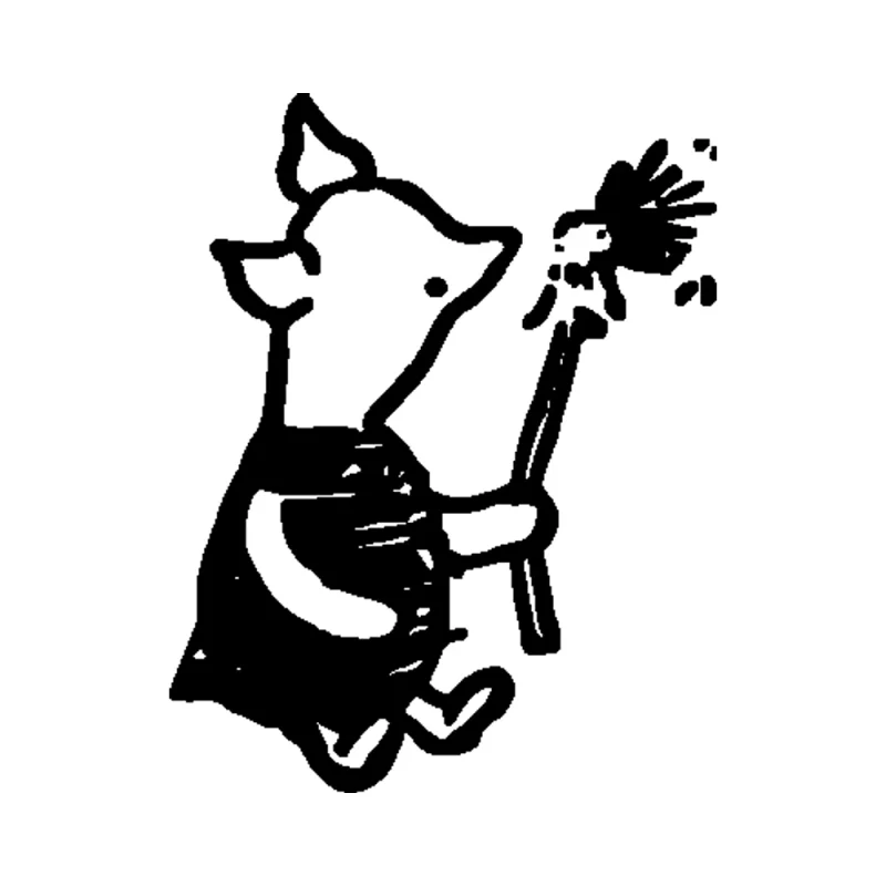 Piglet Vinyl Decal - Custom Size