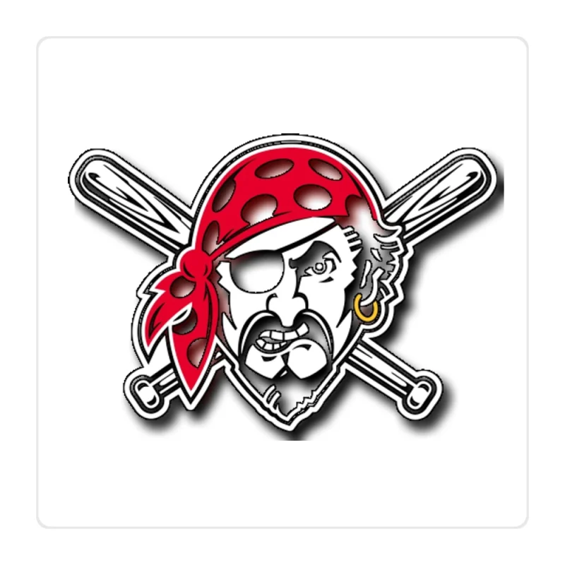 Pittsburgh Pirates - Pirate - Full Color Vinyl Sticker - Custom Size