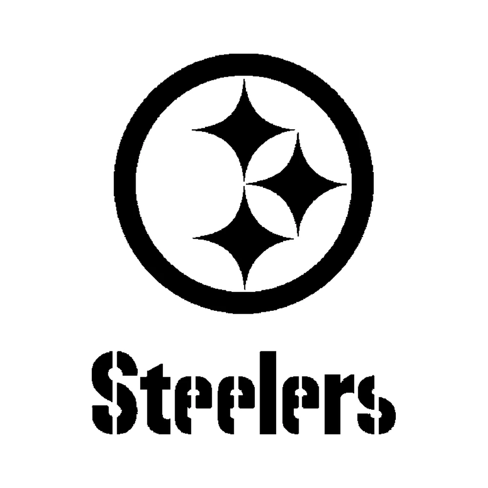 Pittsburgh Steelers - Design 1 - Die Cut Vinyl Decal - Custom Size