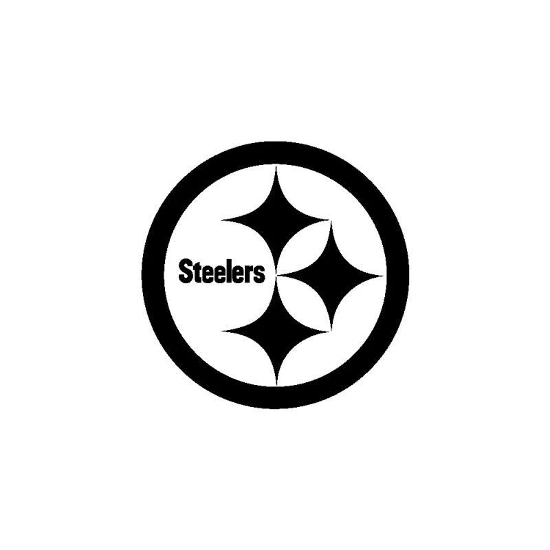 Pittsburgh Steelers - Design 2 - Die Cut Vinyl Decal - Custom Size