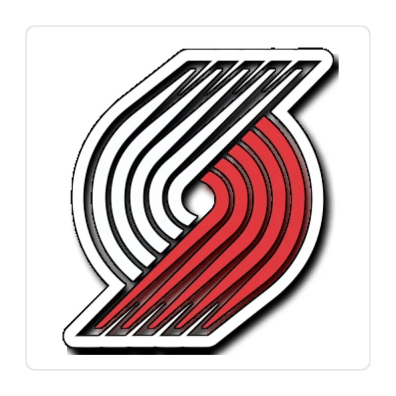 Portland Trail Blazers Full Color Vinyl Sticker - Custom Size