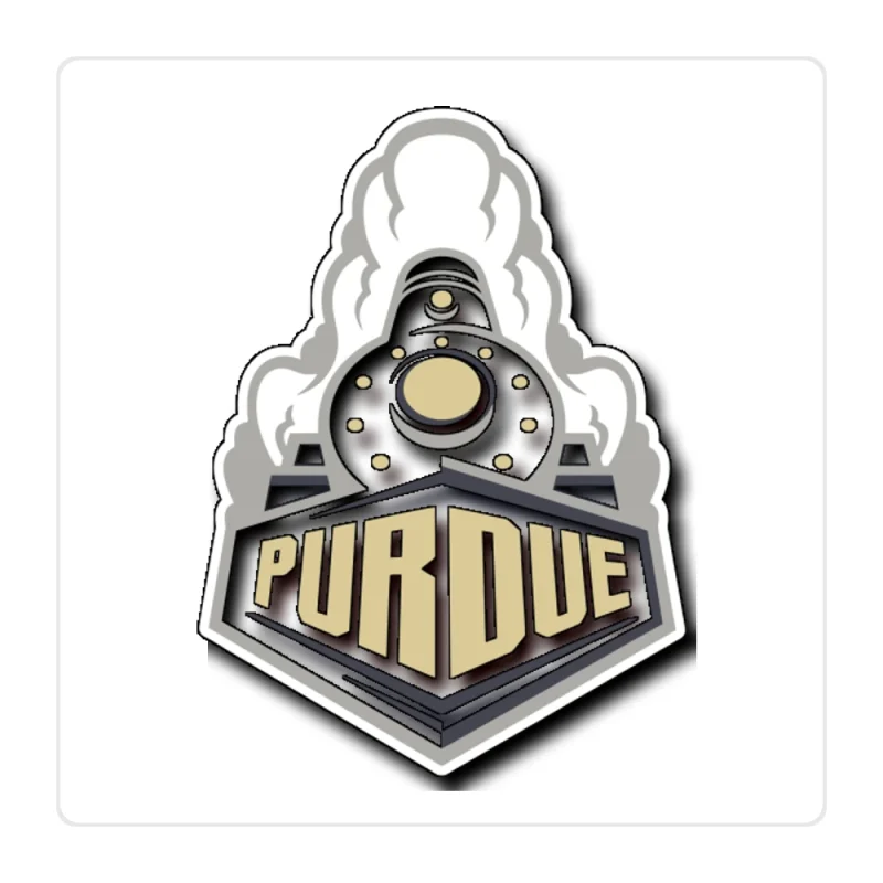 Purdue Boilermakers Full Color Vinyl Decal - Custom Size