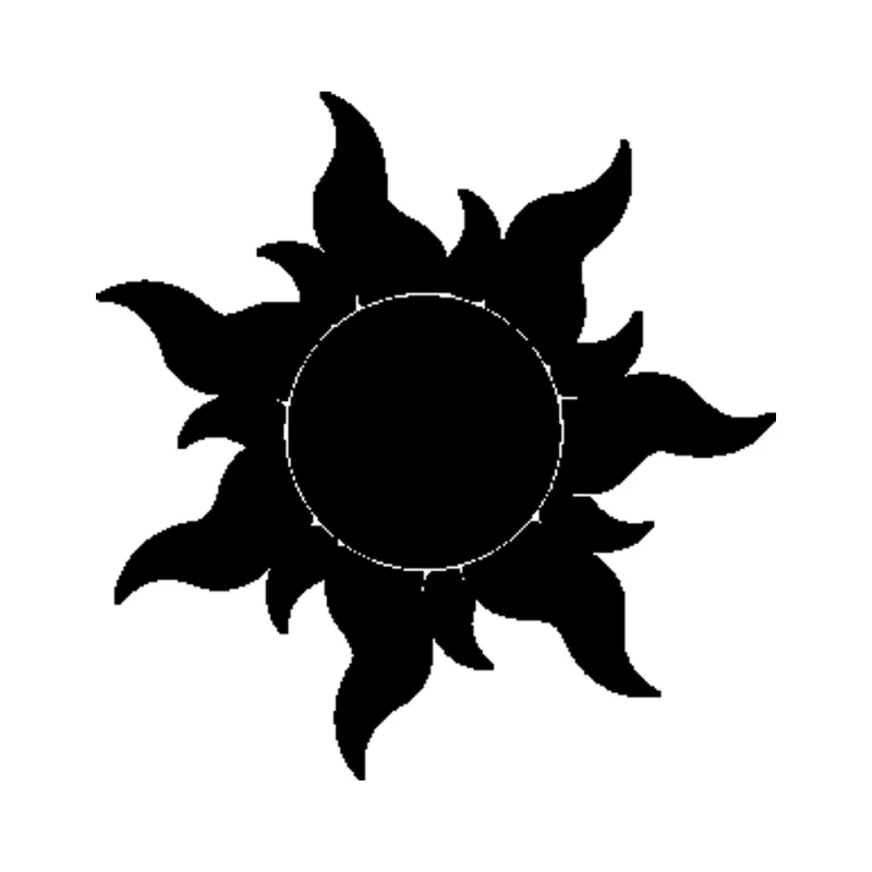 Rapunzel sun Vinyl Decal - Custom Size